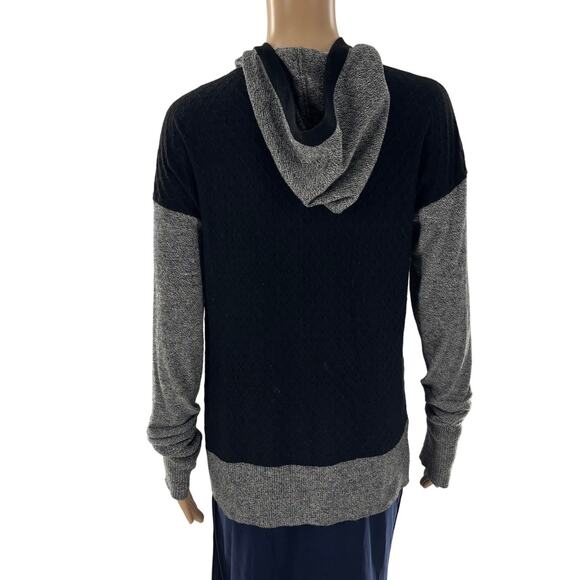 Smartwool Shadow Gray Pine Black Hooded Pullover Sweater - Picture 8 of 12